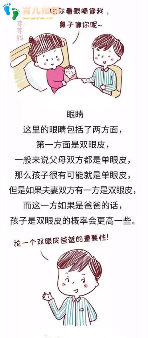 爸爸的这几种特征传男不传女，生女儿的躲过一劫，偷着乐吧