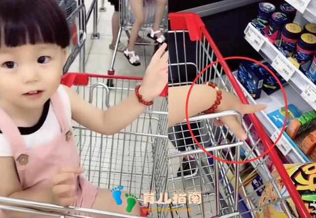 带孩子去超市，妈妈故意空手而归，宝宝的反应都长在笑点”上