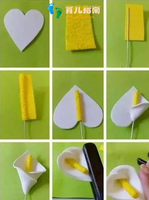 幼儿园手工制作 | 幼师常用的不织布手工花，孩子简单容易学