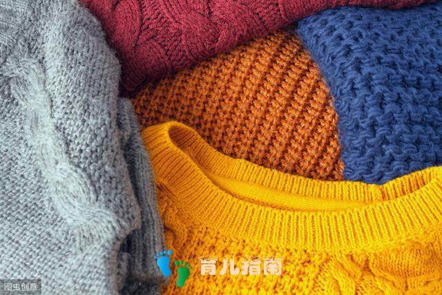 漂亮的手工编织衣物,色彩很美,我编织的是生活