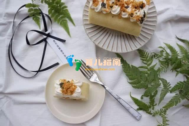 小孩子们特爱吃的蛋糕卷，肉松海苔奶油卷