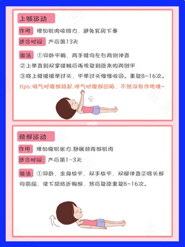 产后的身体活动应该要注意什么