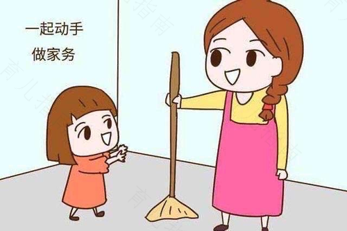 孩子学做家务益处多