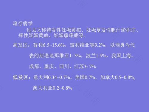 胆汁淤积:妊娠后期的无形杀手