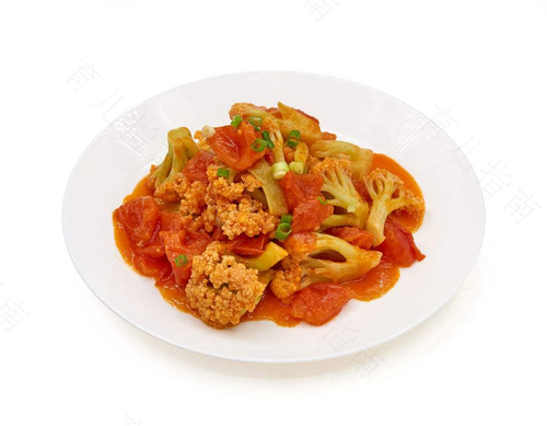 菜花炒西红柿的家常做法 菜花炒西红柿的家常做法