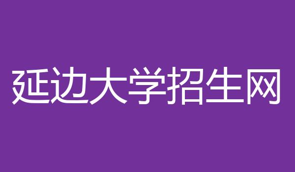 延边大学招生网