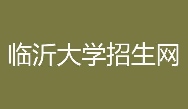 临沂大学招生网